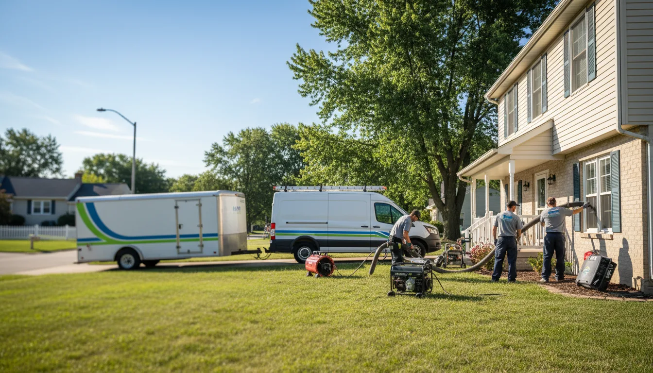 Flooded Basement Restoration And Cleanup With Repair in Vail, IA near me